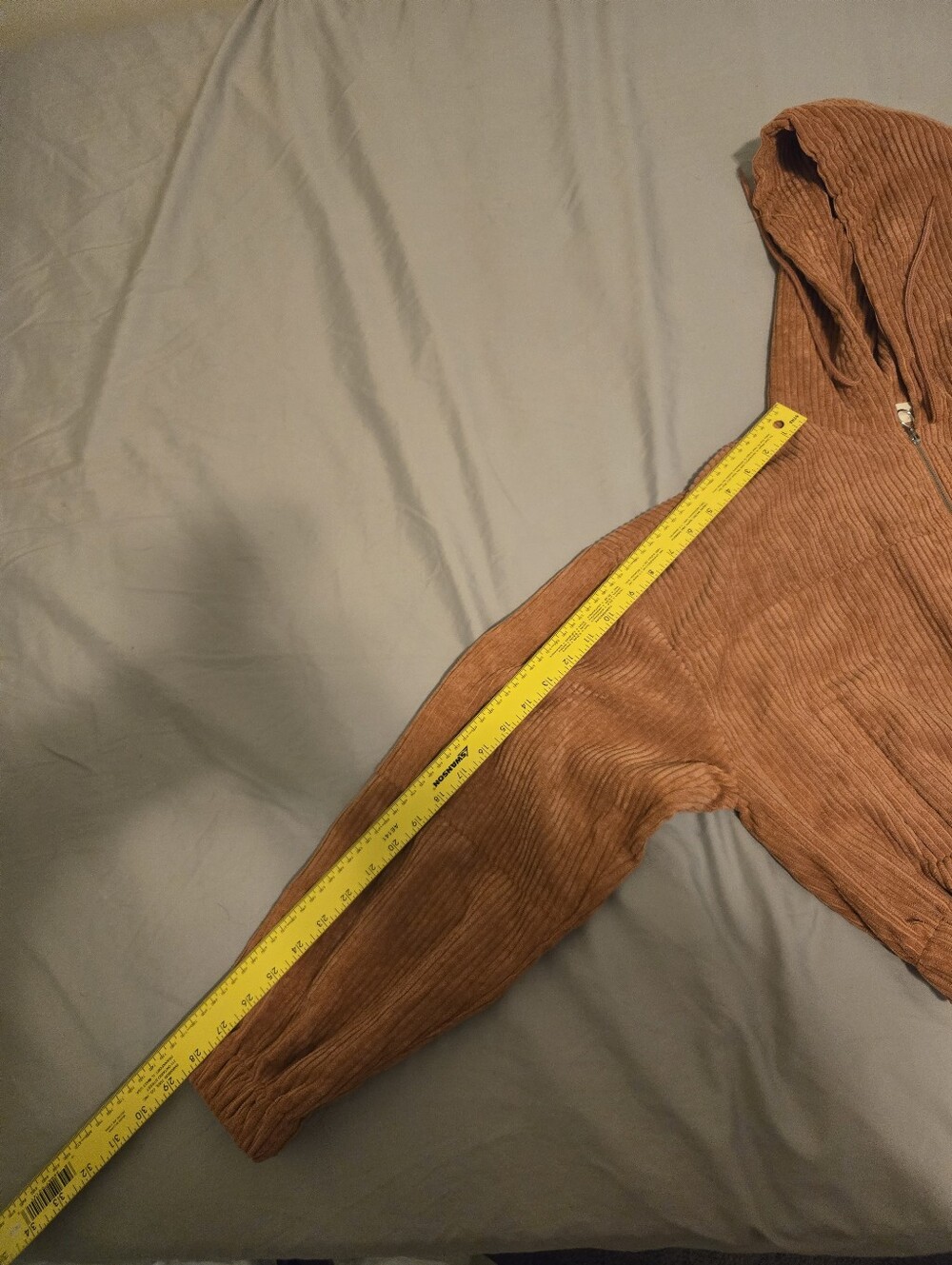 Cropped Ribbed Zip Hooded Jacket - Picture 8 of 8